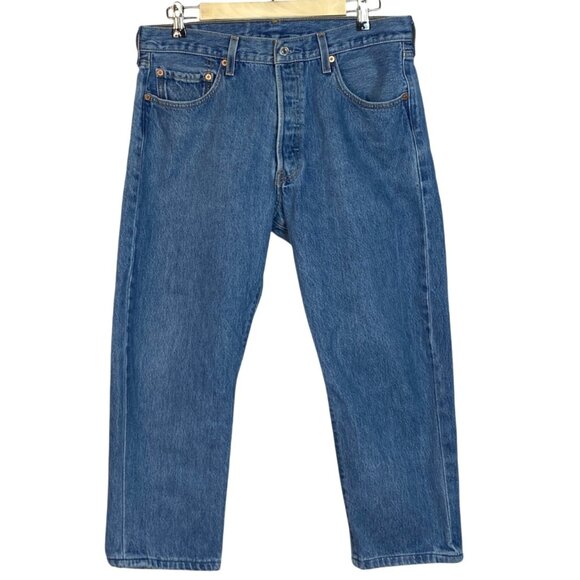 Levis Vintage 501XX Original Fit Button-Fly Jeans 36 x 30  Blue Denim - Picture 1 of 14
